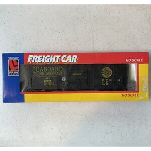 Life Like Trains Seaboard Railroad Cushion Underframe 28206 - 50' Boxcar NEW NOS
